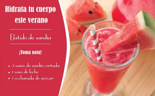 Hidrata tu cuerpo este verano